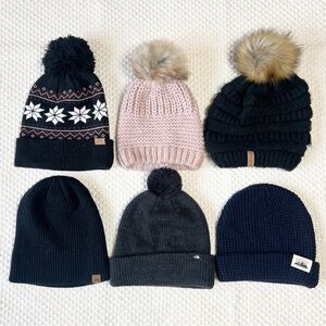 Lot of 6 Beanies Winter Hats Cozy North Face Outdoor Research Spacecraft Furtalk